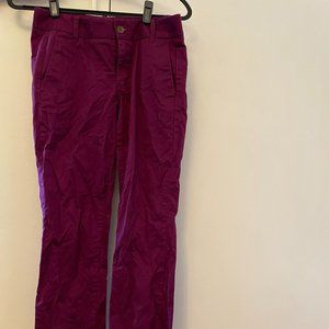 J. Crew maroon Frankie Chinos